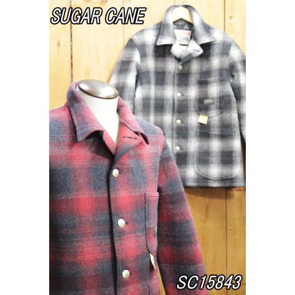 SUGAR CANE シュガーケーン コットンチェック / ウールブランケット ワーク ジャケット SC15843 【2025年秋冬新作】 SUGAR CANE シュガーケーン コットンチェック×ウールジャガードワーク