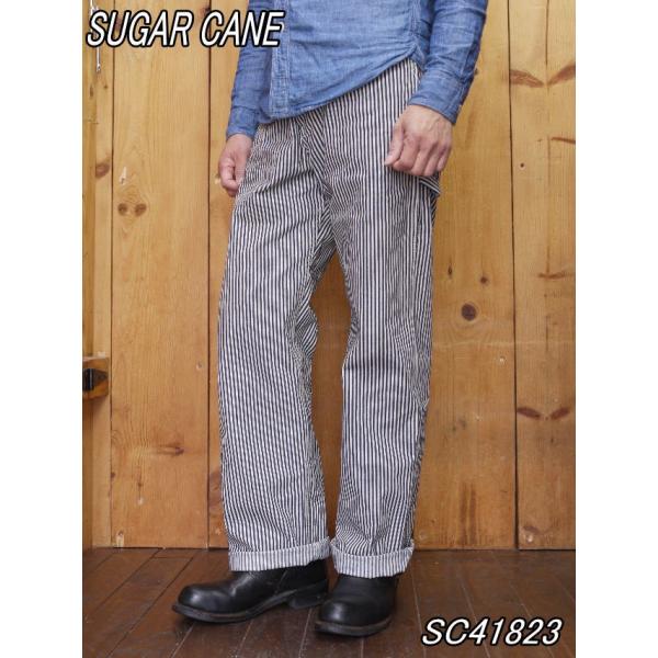 SUGAR CANE シュガーケーン ヒッコリーパンツ W30 SUGAR CANE(シュガーケーン) ヒッコリーパンツ HICKORY WORK