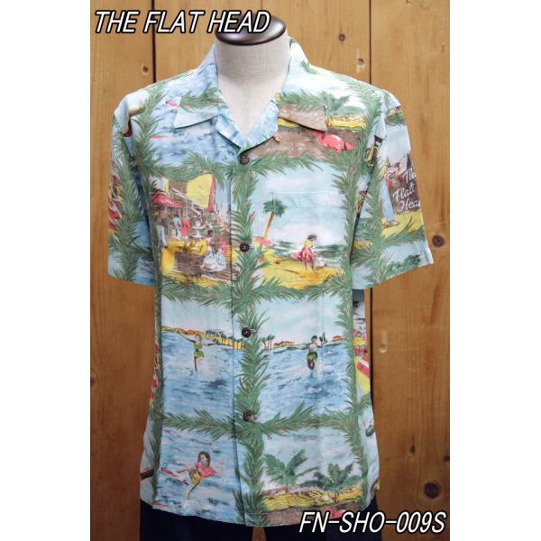 The Flat Head（フラッドヘッド） フラットヘッド レーヨンシャツ FN