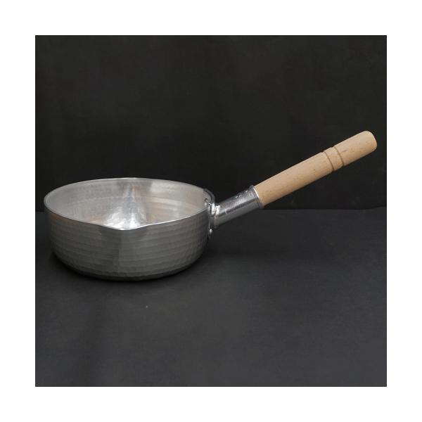 中村銅器製作所 特製 厚口 アルミ 雪平鍋 特注 両口 18cm 打出