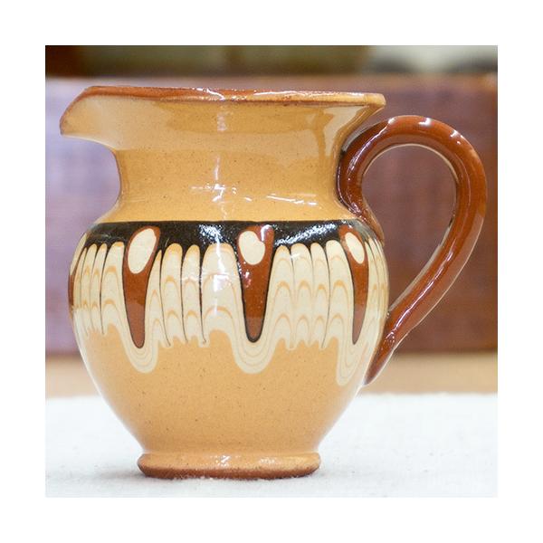 サイズ：7.5×口径5.5×高さ7ｃｍ容　量：80cc重　量：90ｇ産　地：トロヤンYouTubeでスリップウエァーの絵付けを。https://youtu.be/jevZZmUo0mo?si=S637Au7LE6ewD0fr容量80ccの小...