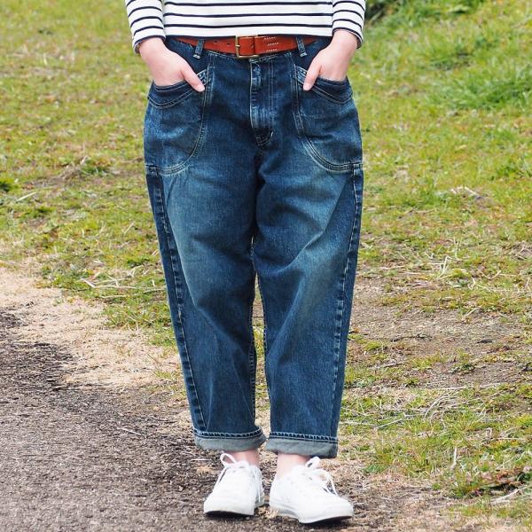 ワイドルーズデニム ブルー34 CYDEWAY