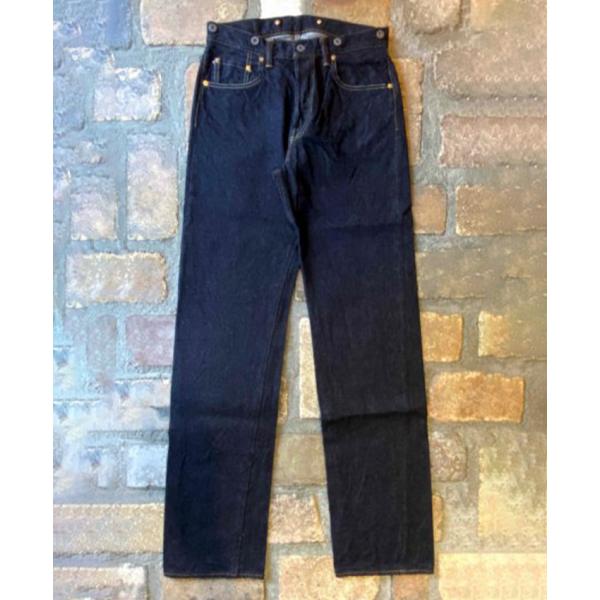 16oz　へリンボーン　ストレートジーンズ38 GRAPH ZERO】16oz ボタンフライ ストレートジーンズ (ヘリンボーン)