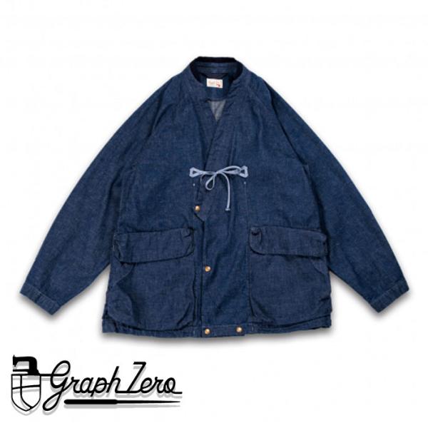 graphzero（グラフゼロ） 作務衣 ジャケット ネップデニム 11oz