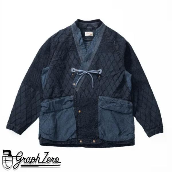 graphzero（グラフゼロ） 作務衣 ジャケット 剣道デニム 11oz ブルー
