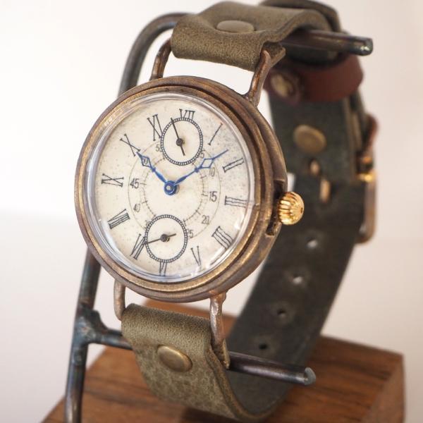 【新品】ipsilon ハンドメイド 腕時計 ブラウン ipsilon（イプシロン） 時計作家・ヤマダヨウコ 手作り腕時計