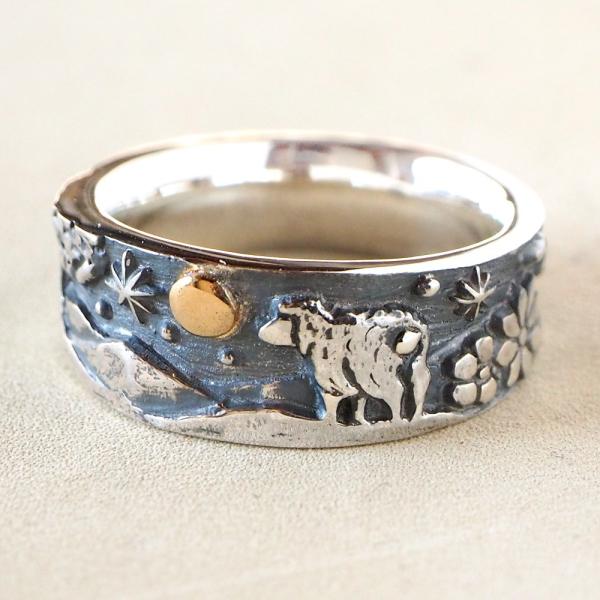 moge（モゲ） 手作りシルバーアクセサリー 月の絆 −羊− シルバー