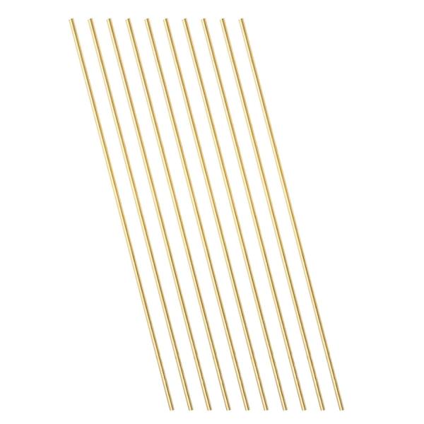 10本入り 真鍮丸棒 直径1mm 長さ300mm 真鍮ロッド 金属のソリッドシャフト棒 DIYクラフト製作用 模型車 ヘリコプター 飛行機用