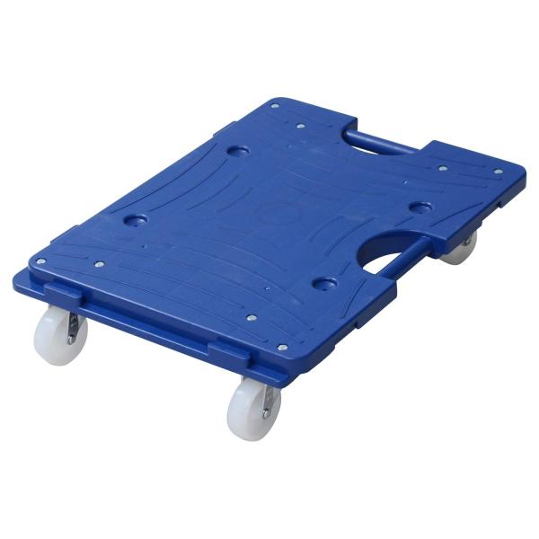 山善(YAMAZEN) スマート連結平台車(ナイロンキャスター) 49.5×36.5cm 日本製 軽量 連結可能 積み重ね 台車 平台車 コ