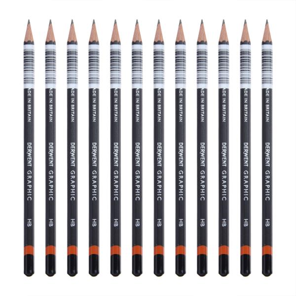 Derwent ダーウェント グラフィックペンシル HB ケース12本入り 34178