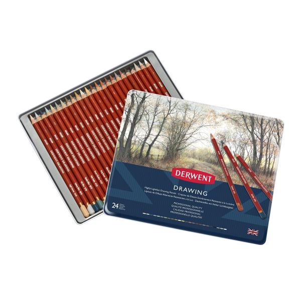 Derwent ダーウェント 色鉛筆 ドローイングペンシル 24色セット 0700672