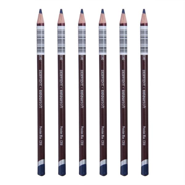 Derwent ダーウェント 色鉛筆カラーソフト プルシャンブルー C310 ケース 6本 0700983