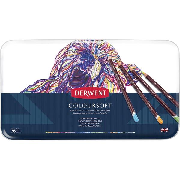 Derwent ダーウェント 色鉛筆 カラーソフト 36色セット 0701028