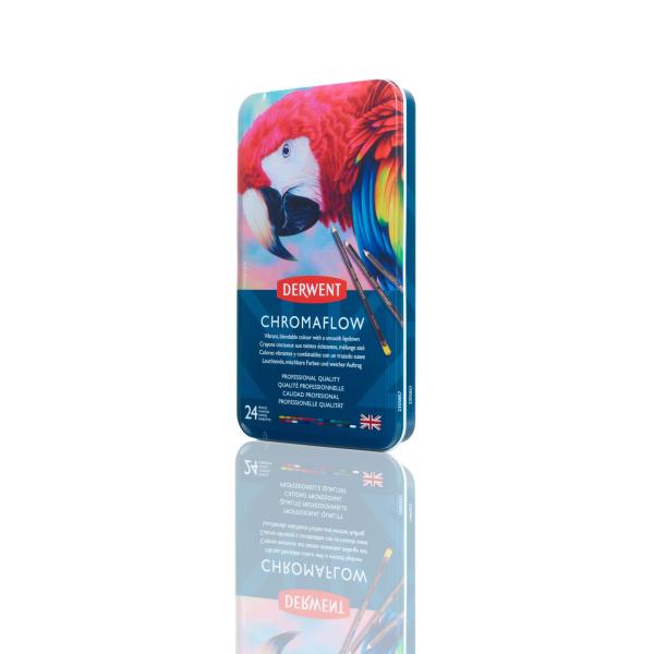 国内品Derwent ダーウェント 油性色鉛筆 クロマフロー 24色セット 2305857