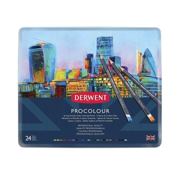 Derwent 国内品ダーウェント 色鉛筆 プロカラー 24色 セット 2302506
