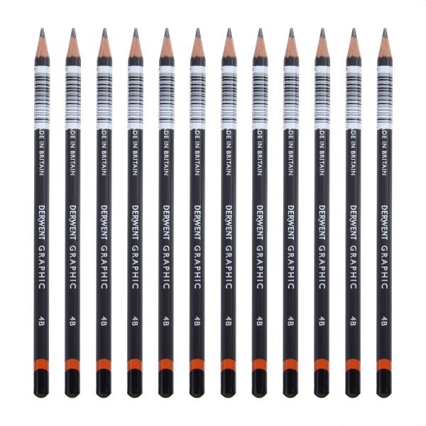 Derwent ダーウェント グラフィックペンシル 4B ケース12本入り 34170