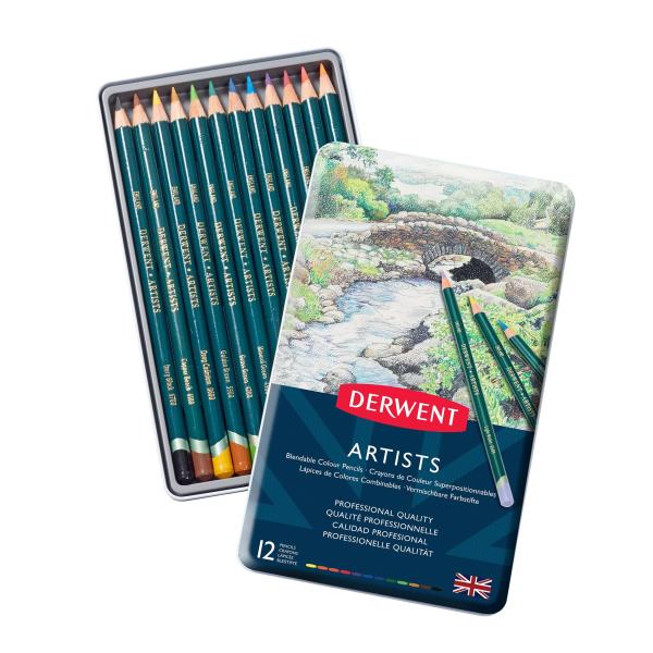 Derwent ダーウェント 色鉛筆 アーチスト カラーペンシル 12色セット 32092