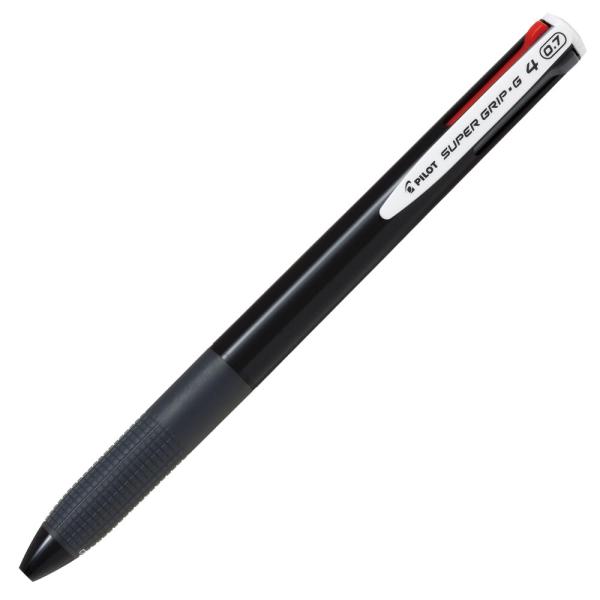 PILOT 多色ペン スーパーグリップG4 油性インク 0.7mm(黒・赤・青・緑) ブラック BKSG35FB パイロット
