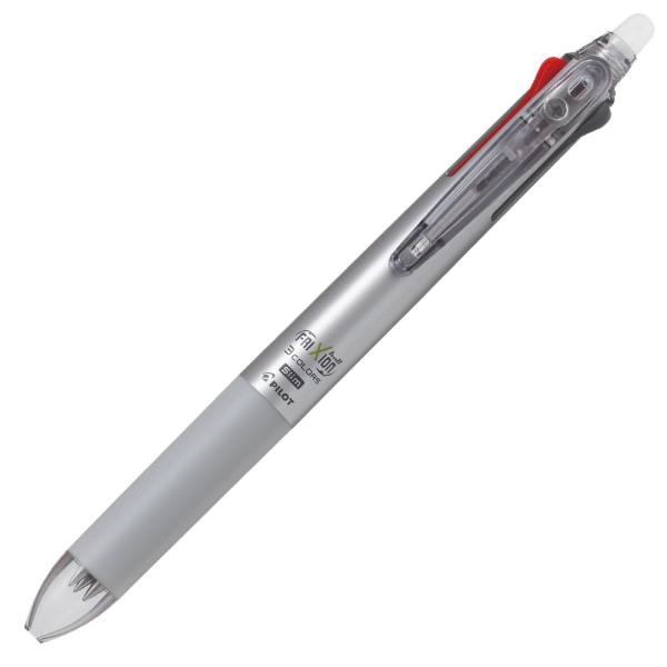 パイロット 3色ボールペン フリクション ボール3 スリム 0.5mm ダークシルバー LKFBS60EF-DS