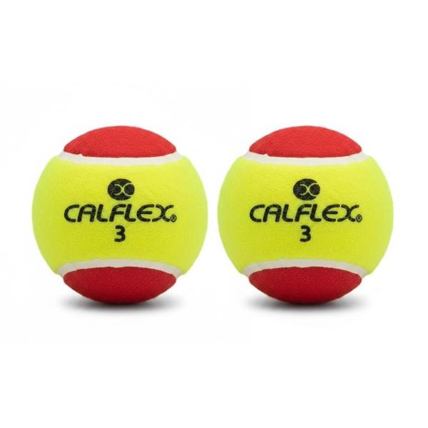 サクライ貿易(SAKURAI) CALFLEX(カルフレックス) テニス やわらか テニスボール ノンプレッシャー ジュニア 2球入り LB