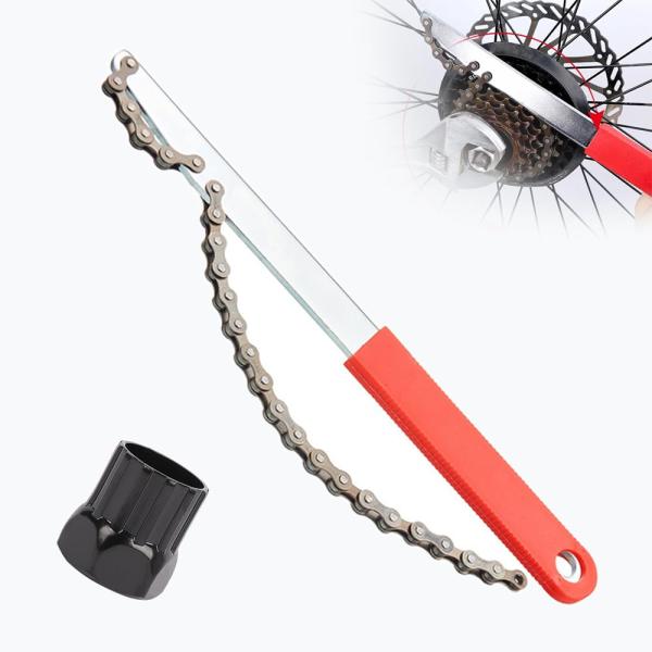 Renjzle スプロケット外し工具 取り付け/取り外しセット スプロケット工具セット 自転車修理工具 スプロケットリムーバー 8-11