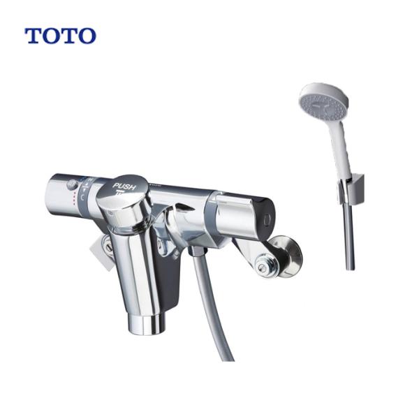 TOTO 自閉式壁付サーモスタット混合水栓 TMF49BY1 一般地用 整流