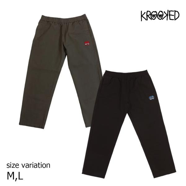 スノーブルー KROOKED EYES CUSTOM CANVAS PANTS クルキッド パンツ
