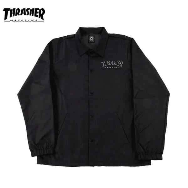 THRASHER SHADOW MAG LOGO COACH'S JACKET スラッシャー ジャケット コーチジャケット スケボー SK8 ストリート メンズ