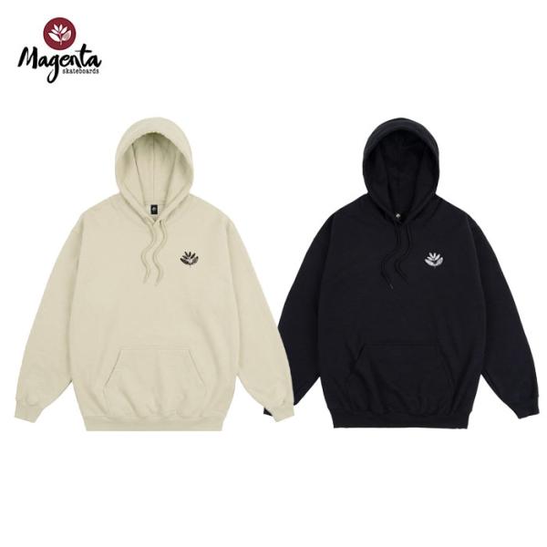 MAGENTA FEATHER HOODIE SAND BLACK マゼンタ フーディー パーカー プルオーバー ストリート スケートボード スケボー