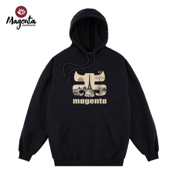 MAGENTA X IPATH MAGENPATH HOODIE Lサイズ マゼンタ アイパス フーディー パーカー BLACK プルオーバー ストリート スケートボード スケボー