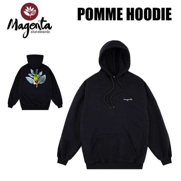 MAGENTA マゼンタ FA25 POMME HOODIE BLACK フーディー パーカー プルオーバー スケボー ストリート スケートボード