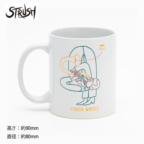 STRUSH JAZZ MAN MUG CUP WHITE XgbV }OJbv Rbv  XP{[ XP[g{[h SKATEBOARD