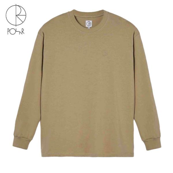 POLAR SKATE CO. TEAM LONGSLEEVE ANTIQUE GOLD ポーラー スケートボード ロング Tシャツ トップス ロンT スケボー
