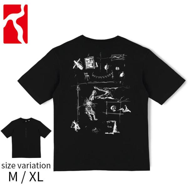 POETIC COLLECTIVE Fear sketch t-shirt ポエティック コレクティブ ティーシャツ 半袖 スケートボード スケボー ストリート tシャツ