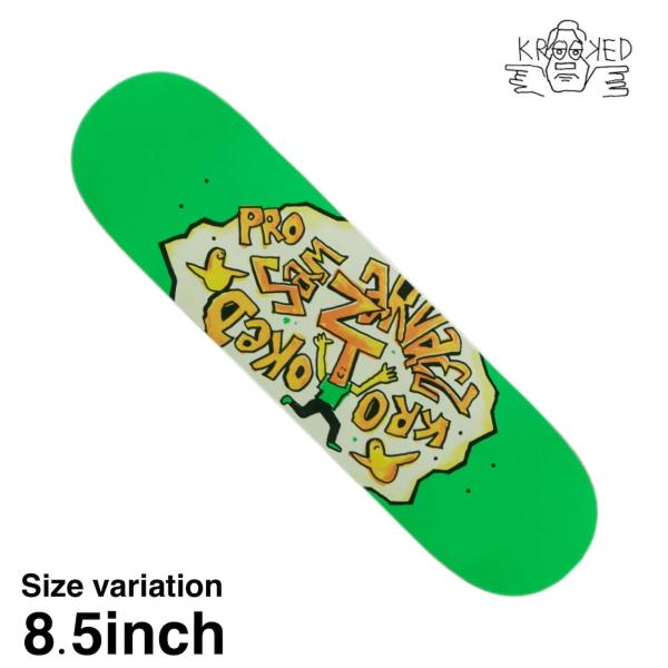 KROOKED デッキ スケートボード クルキッド SECRET PRO GREEN SAM クルクッド ストリート sk8