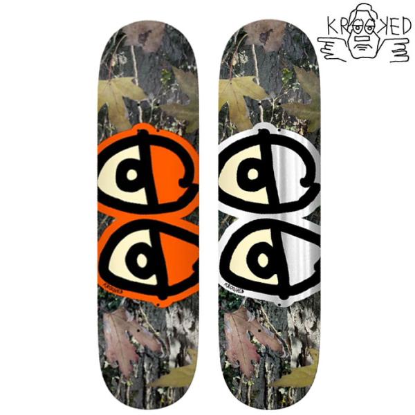 KROOKED TEAM EYES CAMO 8.06 8.25 8.5 inch デッキ スケートボード スケボー クルキッド クルクッド ストリート sk8