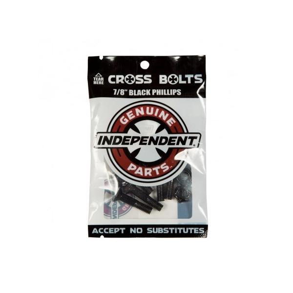 INDEPENDENT インディペンデント スケボー ビス ボルト ナット プラス ネジ PHILLIPS HARDWARE BLK 7/8 1inch スケートボード 部品
