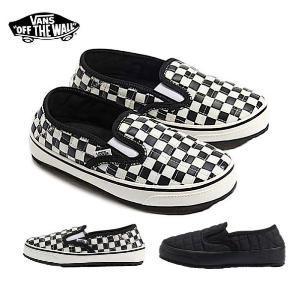 VANS slip-er 2 CHECKERBOARD BLACK バンズ スリッパ スニーカー スケボー ヴァンズ SK8 靴 メンズ