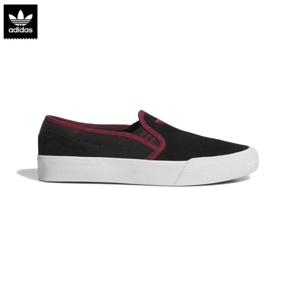 ADIDAS アディダス スニーカー SHMOOFOIL SLIP (JQ1044) Core Black Shadow Red Cloud White シュムーフォイル ストリート スケボー スケートボード スケシュー