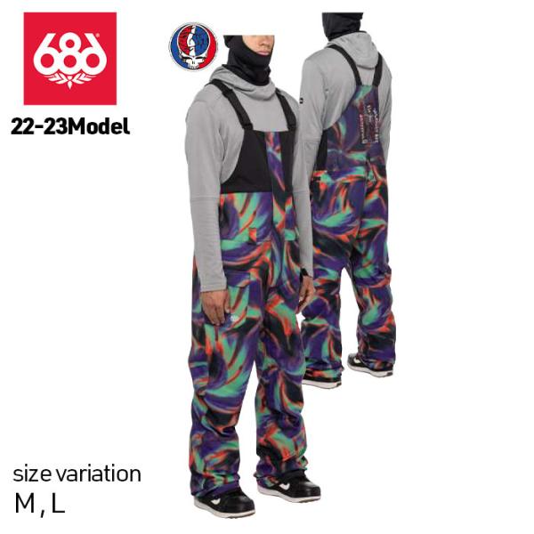 22-23 686 Frontier Shell Bib �E�F�A �p���c GRATEFUL DEAD TIE DYE �X�m�[�{�[�h �X�m�[�E�F�A �X�m�{�[ �h��