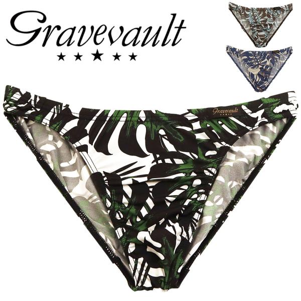 グレイブボールト ビキニ パンツ メンズ Gravevault 男性下着 紳士 モンステラ おしゃれ フラワー 花柄 ブランド 高級 国産 日本製 monstera leaf