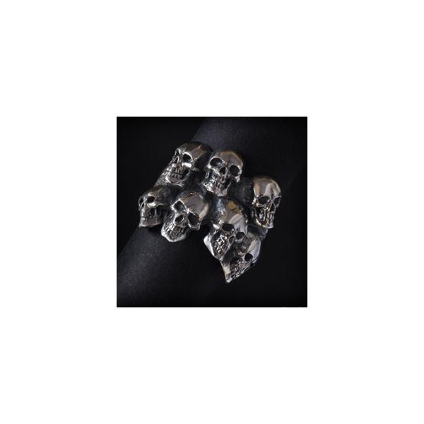 クレイジーピッグ Crazy Pig Designs リング カタコンベ スカル cpd1044 17号 シルバーアクセサリー メンズ