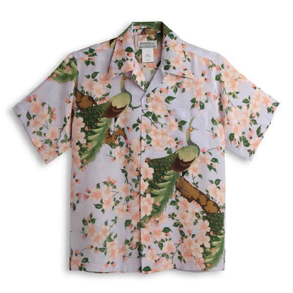MAKANALEI アロハシャツ　うさぎ　タグ付き MAKANA LEI MAKANALEI マカナレイ 兎 ウサギ 半袖 シルク アロハ