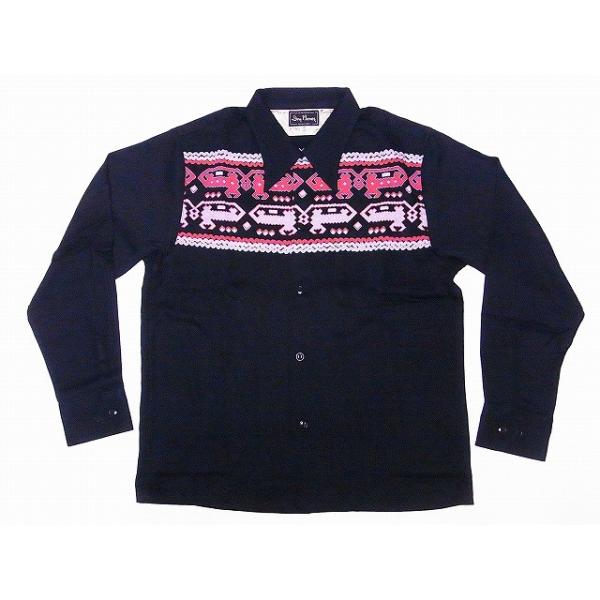 Dry Bones（ドライボーンズ） オープンカラーシャツ DS-2395 AZTEC