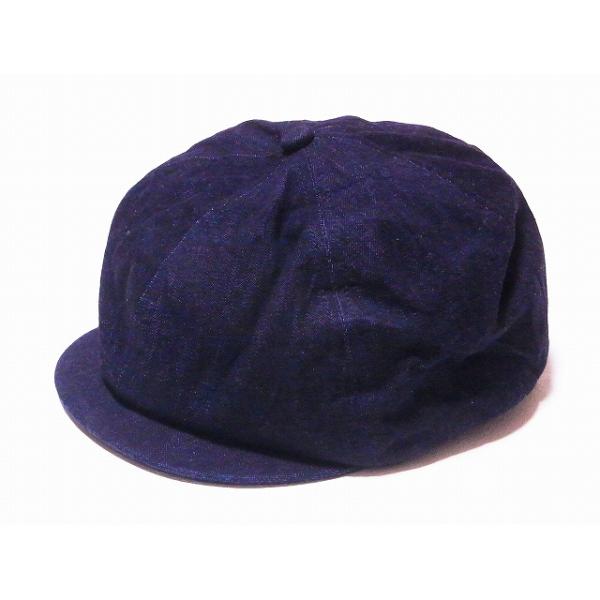 SUGAR CANE シュガーケーン アップルジャックキャップ SC02705 10オンス デニム アップルジャック キャップ 10oz. DENIM APPLEJACK CAP (ネイビー)
