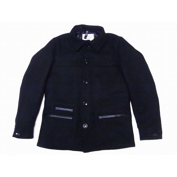 シュガーケーン　ウールメルトン　スポーツジャケット cream05_sc13973black