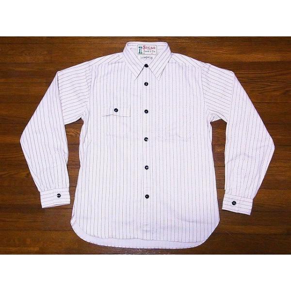SUGAR CANEフィクションロマンス　ホワイトワバッシュワークパンツ SUGAR CANE 【再入荷】シュガーケーン ウォバッシュ シャツ