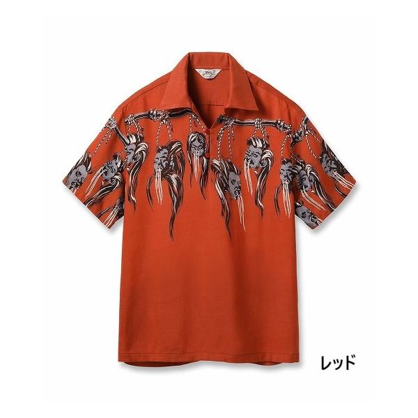 STAR OF HOLLYWOOD スターオブハリウッド プルオーバーシャツ SH39704 SHRUNKEN HEAD シュランケンヘッド 半袖 干し首柄 プルオーバー HOPSACK RAYON PULLOVER