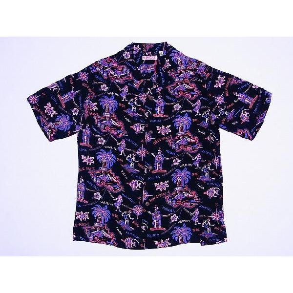 SUN SURF / アロハシャツ/S/レーヨン/CRM/総柄/SS36011/HALE-MAI-E SUN SURF[サンサーフ] アロハシャツ HELE-MAI-E SS36011 (NAVY