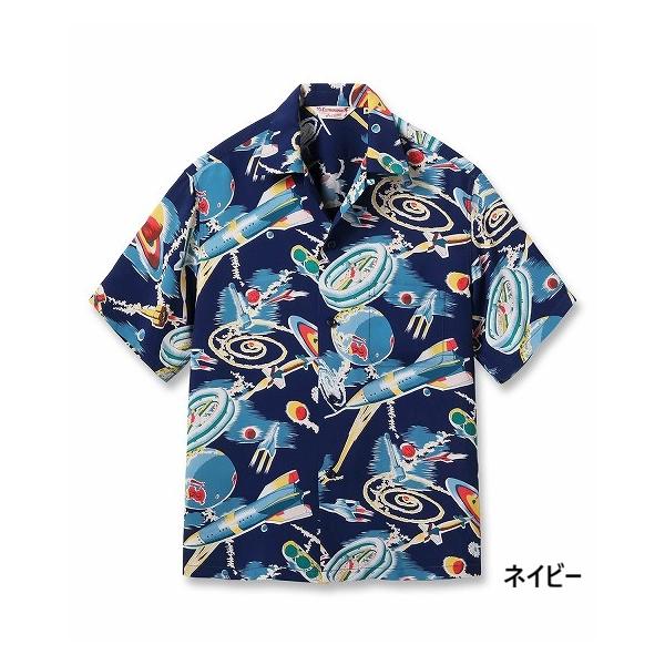 SUN SURF アロハシャツ 宇宙柄 SPACE SHIP 総柄 L SUN SURF サンサーフ アロハシャツ SS39477 THE SPACE SHIP スペース